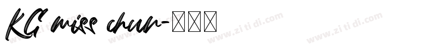 KG miss chun字体转换